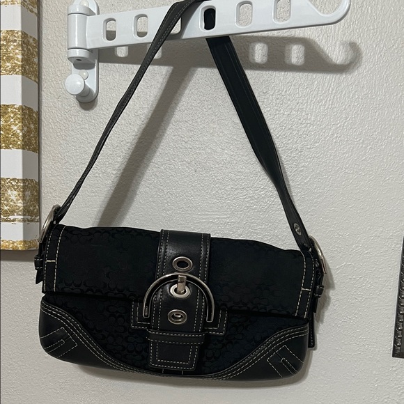 Coach Black Mini Signature 3628 Shoulder Bag - Picture 3 of 16